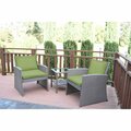 Propation 2 in. Mirabelle Bistro Set with Sage Green Cushion - 3 Pieces PR3009380